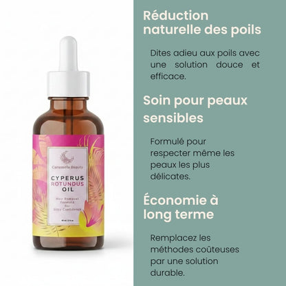 L'Huile de Cyperus Rotundus Précieuse | Une Peau Lisse et Repousse Ralentie