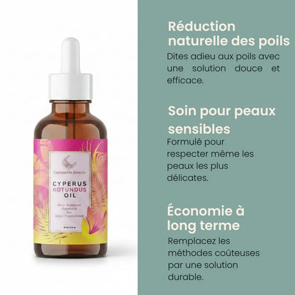L'Huile de Cyperus Rotundus  Précieuse | Une Peau Satinée et Repousse Ralentie