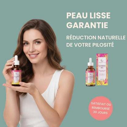 L'Huile de Cyperus Rotundus  Précieuse | Une Peau Satinée et Repousse Ralentie